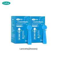 ราคา Cofoe Lancing Devices 50 Lancets การทดสอบเบาหวานปากกาปรับความลึก Lancing ปากกาสำหรับ Cupping Therapy และได้รับ Capillary เลือดตัวอย่าง (19101567834)