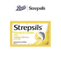 ราคา Strepsils Honey Lemon ยาอมบรรเทาอาการเจ็บคอ สเตร็ปซิล น้ำผึ้งมะนาว 8 เม็ด (8328516282)