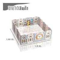 ราคา คอกกั้นเด็ก คอกกั้นเด็ก6ฟุต ที่กั้นเตียง คอกเด็ก กั้นเด็ก ของใช้เด็กอ่อน อุปกรณ์เด็กแรกเกิด คอกกั้นสัตว์เลี้ยง คอกสัตว์เลี้ยง เปลี่ยนขนาด รูปทรงได้ตามพื้นที่ พับเก็บได้ ขนาดใหญ่ลายน่ารัก B2 (160288880