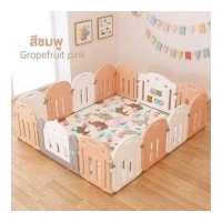 ราคา คอกกั้นเด็ก คอกกั้นเด็ก6ฟุต ที่กั้นเตียง คอกเด็ก กั้นเด็ก ของใช้เด็กอ่อน อุปกรณ์เด็กแรกเกิด คอกกั้นสัตว์เลี้ยง คอกสัตว์เลี้ยง เปลี่ยนขนาด รูปทรงได้ตามพื้นที่ พับเก็บได้ ขนาดใหญ่ลาย (16028799286)