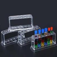 ราคา Kada Hot Sale Plastic Clear Test Tube Rack 6 Holes Stand Lab Test Tube Stand Shelf (11448798214)