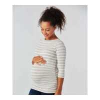 ราคา เสื้อยืดคุณแม่ Mothercare blush striped maternity t shirt TD490 (5397692839)