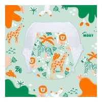 ราคา Baby Moby เบบี้ โมบี้ ผ้าอ้อมสำเร็จรูป Size NB S M L XL XXL Pants Diapers 1 เเพ็ค (16880066530)