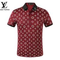 ราคา Louis Vuittons เสื้อโปโลแขนสั้นสำหรับผู้ชาย เสื้อโปโลคอปกพับลงแบรนด์หรูชั้นนำพิมพ์ลาย LV (14518745474)