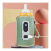 ราคา Hamshmoc ขวดนมทารกอุ่นที่คลุมพกพาได้ทารก กระเป๋าเก็บอุณหภูมิอัจฉริยะแสดงห้าตำแหน่งปรับได้สำหรับการเดินทางกลางแจ้ง (19378493682)