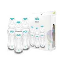 ราคา PUR PUR ขวดนมคอแคบ คอธรรมดา Advanced Slim Neck ขนาด 4 และ 8 ออนซ์ แพ็ค 3 ขวด (892414134)