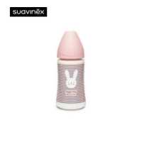 ราคา Suavinex ขวดนม ลาย HYGGE รุ่น Premium polyamide wide neck bottle with round teat ขนาด 270ml เหมาะสำหรับอายุ 3 18 เดือน (18677756234)