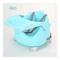 ราคา เก้าอี้เด็ก เก้าอี้หัดนั่ง เก้าอี้ทานข้าวเด็ก มีถาดอาหาร ล้อลาก สายลาก สายนิรภัย A3 (16028580970)