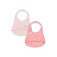 ราคา ผ้ากันเปื้อนซิลิโคน Mothercare cat and bunny crumb catcher silicone bibs 2 pack XA009 (11275935090)