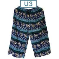 ราคา กางเกงอัดพลีทลายไทยขา5ส่วน ลายช้าง ลายสก็อต ลายเสือ ลายเยอะมาก (14801814768)