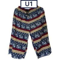 ราคา กางเกงอัดพลีทลายไทยขา5ส่วน ลายช้าง ลายสก็อต ลายเสือ ลายเยอะมาก (14801814766)