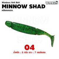 ราคา อุปกรณ์ตกปลา WEEBASS เหยื่อหนอนยาง รุ่น MINNOW SHAD 6ชิ้น เหยื่อยาง หนอนยาง ปลายาง (18560315037)