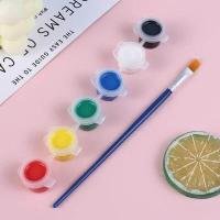 ราคา พัดระบายสี พร้อมด้ามจับมีพู่ ชุดภาพระบายสี สีน้ำ ชุดระบายสี อะคลิลิค พู่กัน ของเล่นเสริมพัฒนาการ เสริมทักษะ (17174524063)