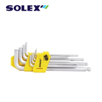 ราคา SOLEX ชุดประแจหกเหลี่ยม CRV หัวบอล รุ่น BL9 INCH (7748892308)