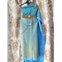 ราคา ชุดไทยเด็ก 1 12ขวบ สไบลูกไม้2ชั้น ผ้าถุงพิมพ์ทอง (18867992842)