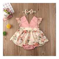 ราคา ชุดเดรสลายดอกทานตะวันสำหรับเด็กผู้หญิงชุดเดรสเด็กอายุ1 2ปีสำหรับเด็กผู้หญิงพร้อมที่คาดผมเสื้อผ้าเด็ก (10381436874)