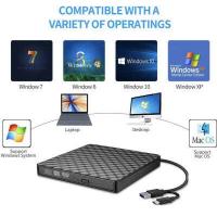 ราคา USB 3 0 External CD DVD ROM Player Optical Drive DVD RW Burner Reader Writer Recorder (4494266050)