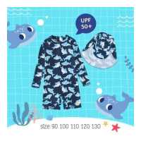 ราคา Uwae ชุดว่ายน้ำเด็ก ชุดว่ายน้ำเด็กชายกันยูวี Happy Fish รุ่น UV315 (19088068867)