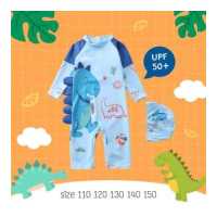 ราคา Uwae ชุดว่ายน้ำเด็ก ชุดว่ายน้ำเด็กชายกันยูวี Hello Dino รุ่น UV324 (19102422945)