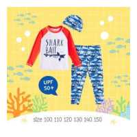 ราคา Uwae ชุดว่ายน้ำเด็ก ชุดว่ายน้ำเด็กชายกันยูวี Shark Bait รุ่น UV338 (19688451577)