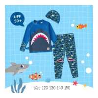 ราคา Uwae ชุดว่ายน้ำเด็ก ชุดว่ายน้ำเด็กชายกันยูวี Sharky Sharky รุ่น UV314 (19087874709)