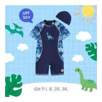 ราคา Uwae ชุดว่ายน้ำเด็ก ชุดว่ายน้ำเด็กชายกันยูวี Sky Dino รุ่น UV335 (19688401169)