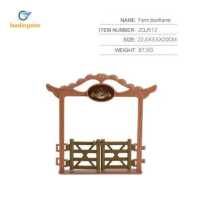 ราคา LEADINGSTAR ฉากทรายตกแต่งโต๊ะ เฟรมรั้วประตูไดโนเสาร์ของเล่นอุปกรณ์เสริมสำหรับบ้านในเมือง1 (14130836442)