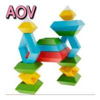 ราคา AOV ชุดบล็อกตัวต่อพีระมิด30ชิ้น ของเล่นสำหรับเด็กหัดเดินตัวต่อของเล่นเสริมพัฒนาการทางการศึกษาของเล่นฝึกประสาทสัมผัสบล็อกตัวต่อนำมาใช้ใหม่ได้สำหรับเด็กวัย1 3ขวบ (18816451735)