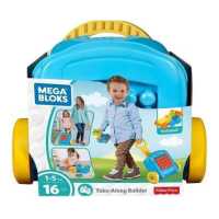 ราคา ชุดตัวต่อเมก้าบล็อคพร้อมกระเป๋าเดินทาง รุ่น FLT37 สีฟ้า Mega Bloks Take Along Builder FLT37 (3742592237)