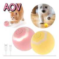 ราคา AOV ของเล่นสัตว์เลี้ยงลูกของเล่นลูกบอลกลิ้งแมวเด้งดึ๋งอัจฉริยะซิลิโคนลูกบอลไฟฟ้าของเล่นลูกแมวเคลื่อนไหวอัตโนมัติลูกหมุนยางกัดสำหรับเด็กแมวแบบโต้ตอบสำหรับสัตว์เลี้ยงแมว (19086130521)