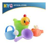 ราคา HYG สปริงเกลอร์น้ำแบบอาบน้ำสำหรับเด็ก4ชิ้น อ่างอาบน้ำของเล่นชุดของเล่นอาบน้ำน้ำฝักบัวรดน้ำอุปกรณ์อ่างอาบน้ำสำหรับห้องน้ำเด็ก (17224687627)