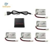 ราคา LEADINGSTAR 5PCS 3 7V 300mAh 25C Lithium Power with 5 in 1 Charger FPV Drone Spare Parts for Syma S39 X11 X11C WLToys V911S1 (9245678289)