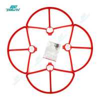 ราคา RCtown 4Pcs ใบพัดป้องกันแหวนสีแดง สีดำสำหรับ MJX B2C B2W RC Quadcopter ของเล่นรุ่น UAV Parts (16734104974)