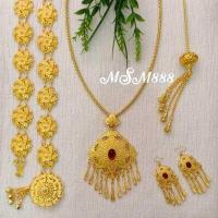 ราคา เครื่องประดับชุดไทยเป็นชุด เครื่องประดับชุดไทยสีทอง ชุดเซ็ท 4 ชิ้น (18989948032)