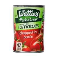 ราคา Wattie s Tomatoes Chopped in Puree 400g วัตตี้ส์ มะเขือเทศสับ ในน้ำมะเขือเทศผสมเนื้อมะเขือเทศบด ขนาด 400 กรัม 8823 (9484332024)