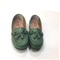 ราคา ส่งเร็วพิเศษ 8am รองเท้าเพื่อสุขภาพหนังแท้ หนังวัว รองเท้าคัทชู พี้นแบน หนังนิ่มมาก พี้นยางสั่งทำพิเศษ พื้นนิ่มมาก พี้นสูง1เซน X08004 (8069376996)