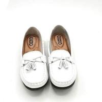 ราคา ส่งเร็วพิเศษ 8am รองเท้าเพื่อสุขภาพหนังแท้ หนังวัว รองเท้าคัทชู พี้นแบน หนังนิ่มมาก พี้นยางสั่งทำพิเศษ พื้นนิ่มมาก พี้นสูง1เซน X08004 (15161093247)