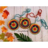 ราคา พร้อมส่ง กระเป๋าถักไหมพรมหน้ายิ้ม (13238436982)