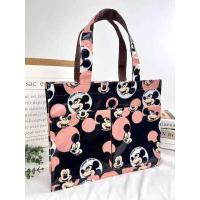 ราคา กระเป๋าผ้าเคลือบกันน้ำ A4 ทรงนอน มีกระเป๋าด้านหน้าใส่ ถุงช้อปปิ้ง กระเป๋าถือ กระเป๋าถือหญิง (19454225857)