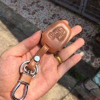 ราคา ซองหนัง ใส่กุญแจรีโมทรถยนต์ รุ่นดอกกุญแจโลโก้เหล็ก Toyota New Vios Yaris Commuter 2 3 ปุ่ม (18714687757)