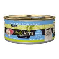 ราคา AvoDerm Cat อาหารแมวเปียก Grain Free แบบกระป๋อง สูตรไก่ชิ้นในน้ำเกรวี่ 3 กระป๋อง 3oz 85g (15209254137)