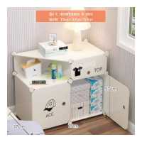 ราคา ตู้ข้างเตียง ตู้เก็บของ ตู้หัวเตียง ตู้ข้างเตียงพลาสติก ตู้เก็บของ ชั้นวางของ มี 2 สี ให้เลือก เรียบง่าย ประกอบง่าย โต๊ะวางข้างเตียง (17733767239)