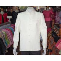 ราคา เสื้อผ้าฝ้ายแพรเงินคอพระราชทานแขนยาว สีขาวงาช้าง ไซส์ M (848860202)