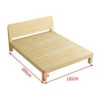 ราคา DONBEENO เตียงไม้เนื้อแข็ง เตียงคู่ เตียงเด็ก เตียงผู้ใหญ่ เตียงเดี่ยว เตียงไม้สนที่เรียบง่ายหรูหราเตียงไม้เตียงไม้ (9497310496)