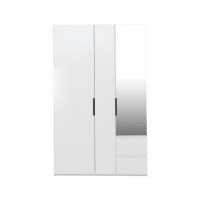 ราคา INDEX LIVING MALL ตู้เสื้อผ้า 3 บาน พร้อมกระจก รุ่นแมกซี่ สีขาว (16590310443)