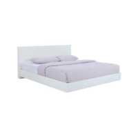 ราคา INDEX LIVING MALL เตียงนอน รุ่นแมสซิโม่ ขนาด 5 ฟุต พื้นเตียงทึบ สีขาว (761528874)