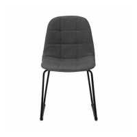 Koncept Furniture เก้าอี้เหล็กเบาะผ้า สีเทา รุ่น LORD