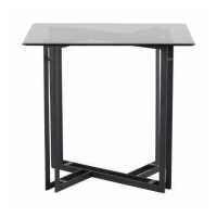 ราคา กทม 3 5 วัน ส่ง SB Design Square SB FURNITURE SB DESIGN SQUARE SB FURNITURE โต๊ะทานอาหาร โต๊ะอาหารขาเหล็กท๊อปกระจก Vitola ขนาด 80x60x76 ซม (1300366111)