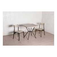 ราคา Global House Delicato ชุดโต๊ะอาหาร 2 ที่นั่ง โต๊ะ 75X75ซม เก้าอี้ 42X42X81ซม B01061A สีน้ำตาลอ่อน รับประกันของเเท้ (11822390831)