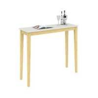 ราคา INDEX LIVING MALL โต๊ะบาร์ รุ่นซาร่า ขนาด 120 x 40 ซม สีขาว ธรรมชาติ (213878446)